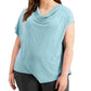 Blusa Alfani Feminina Plus Solid Stretch Verde Tamanho 3X