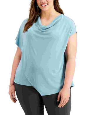 Blusa Alfani Feminina Plus Solid Stretch Verde Tamanho 3X