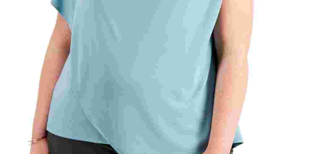 Blusa Alfani Feminina Plus Solid Stretch Verde Tamanho 3X