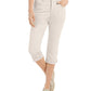 Calça Capri Curvy Feminina Style &amp; Co Prata Tamanho 4
