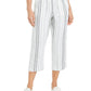 Calça Capri Listrada Feminina Charter Club Azul Tamanho Grande