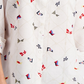 Blusa feminina Charter Club de linho com estampa náutica, branca, tamanho médio