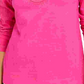 Camiseta feminina bordada de algodão Charter Club, rosa, tamanho pequeno