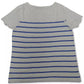 Camiseta feminina listrada Charter Club azul tamanho pequeno