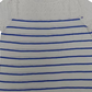 Camiseta feminina listrada Charter Club azul tamanho pequeno