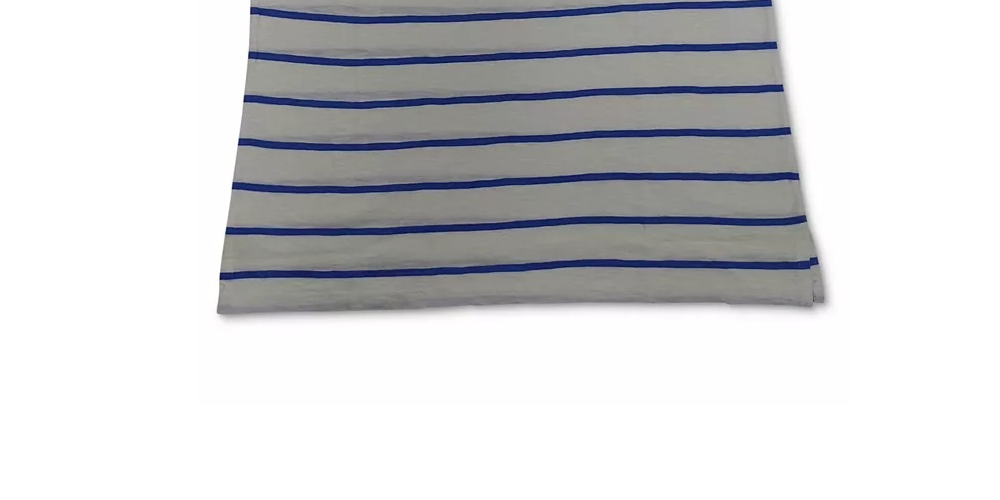 Camiseta feminina listrada Charter Club azul tamanho pequeno