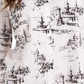 Blusa estampada feminina Charter Club, branca, tamanho X-G
