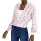 Cardigan feminino estampado INC International Concepts, rosa, tamanho extra pequeno