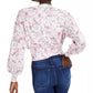 Cardigan feminino estampado INC International Concepts, rosa, tamanho extra pequeno