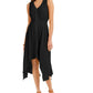 Vestido feminino estilo &amp; co com bainha de lenço, preto, tamanho pequeno