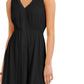 Vestido feminino estilo &amp; co com bainha de lenço, preto, tamanho pequeno