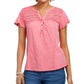 Blusa feminina com decote aberto Style &amp; Co, rosa brilhante, tamanho X-S