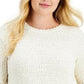 Suéter Bouclé Feminino Style &amp; Co Tamanho Natural Extra Grande