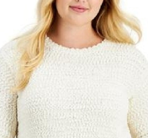 Suéter Bouclé Feminino Style &amp; Co Tamanho Natural Extra Grande