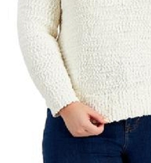 Suéter Bouclé Feminino Style &amp; Co Tamanho Natural Extra Grande