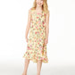 Vestido estampado floral Charter Club Big Girls Mommy &amp; Me, amarelo, tamanho médio