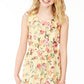 Vestido estampado floral Charter Club Big Girls Mommy &amp; Me, amarelo, tamanho médio