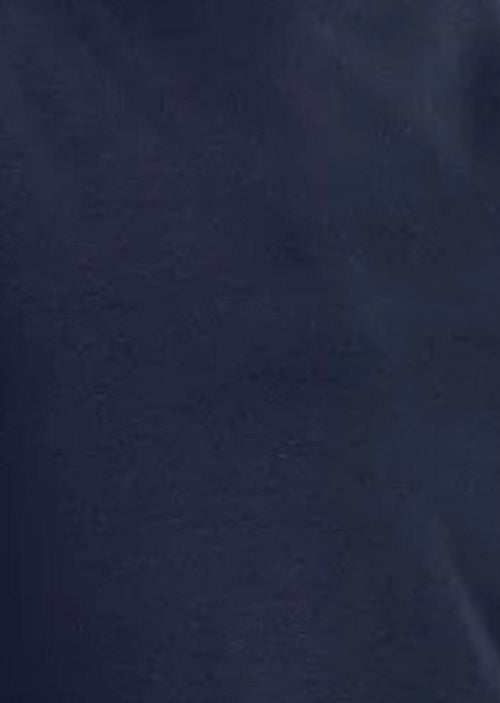 Karen Scott Blusa Feminina com Tachas, Manga Cotovelo e Gola Canoa, Azul Escuro, Tamanho P