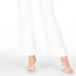 Calça jeans feminina estilo marinheiro, cintura alta, branca, tamanho 12, da INC International Concepts