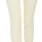 Calça jeans skinny feminina estilo &amp; co, lavagem clara, amarela, tamanho 10