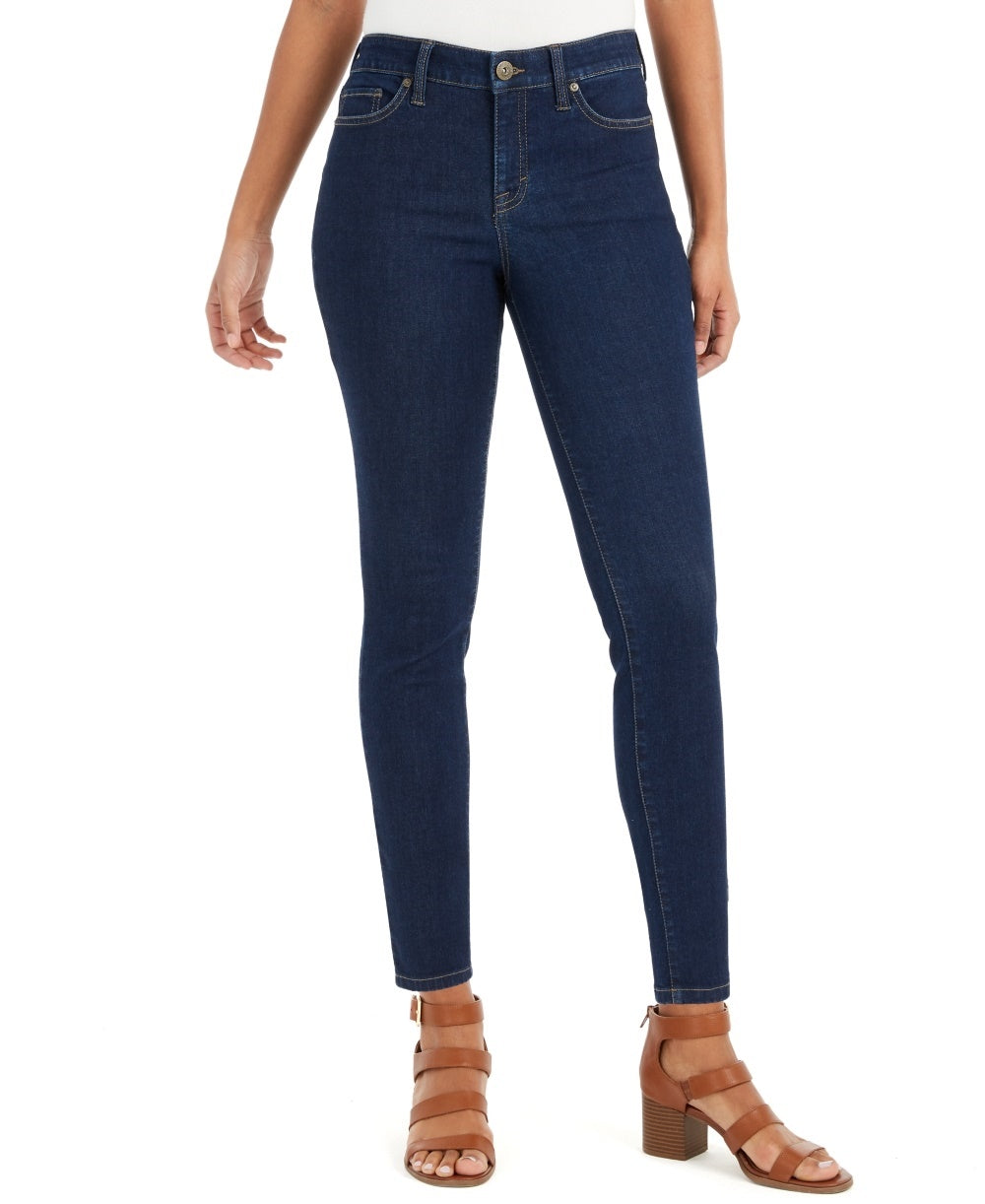 Calça jeans skinny feminina Uptown Raw Hem da Style &amp; Co, azul, tamanho 6