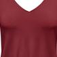 Top feminino com amarração frontal, tamanho grande, vermelho, da coleção JM