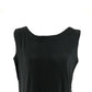 JM Collection Regata feminina texturizada com botões, preta, tamanho grande