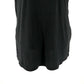 JM Collection Regata feminina texturizada com botões, preta, tamanho grande