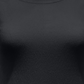 JM Collection Regata feminina texturizada com botões, preta, tamanho pequeno