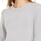 Suéter feminino com manga bufante estilo &amp; co, cinza, tamanho XX-grande