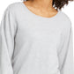 Blusa feminina estilo &amp; co com mangas compridas, tamanho XX-G, prateada