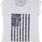 Camiseta feminina com estampa de bandeira tropical Style &amp; Co, azul-marinho, tamanho grande