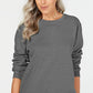Moletom feminino Karen Scott Fleece, cor carvão, tamanho pequeno