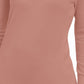 JM Collection Suéter feminino com punho de botão e decote em V, rosa brilhante, tamanho pequeno