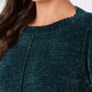Suéter pulôver feminino de chenille estilo &amp; co, verde, tamanho extragrande