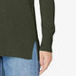 Suéter feminino com decote em V e bainha larga, verde escuro, tamanho extragrande, da Style &amp; Co
