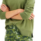 Suéter feminino de gola redonda Style &amp; Co, verde, tamanho extragrande