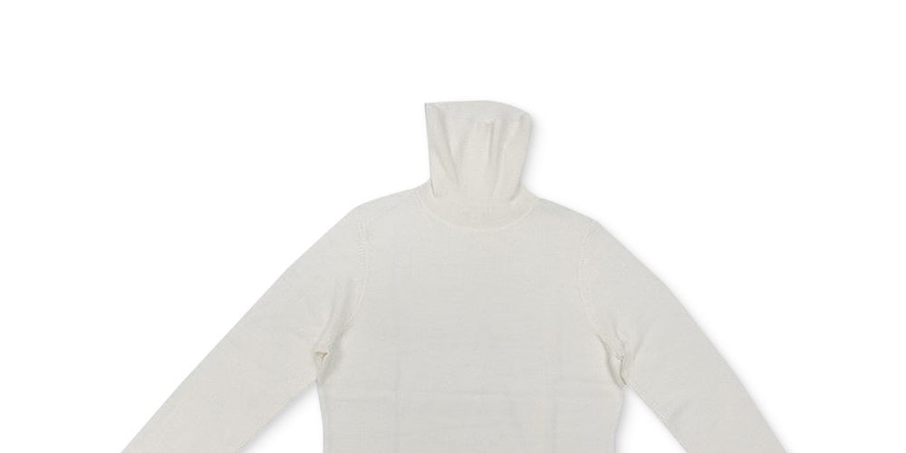 Suéter feminino de gola alta Charter Club, branco, tamanho grande