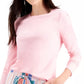 Blusa feminina de manga comprida Style &amp; Co, rosa, tamanho X-S