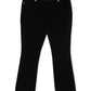 Calça jeans feminina INC International Concepts Elizabeth Curvy Bootcut preta tamanho 4