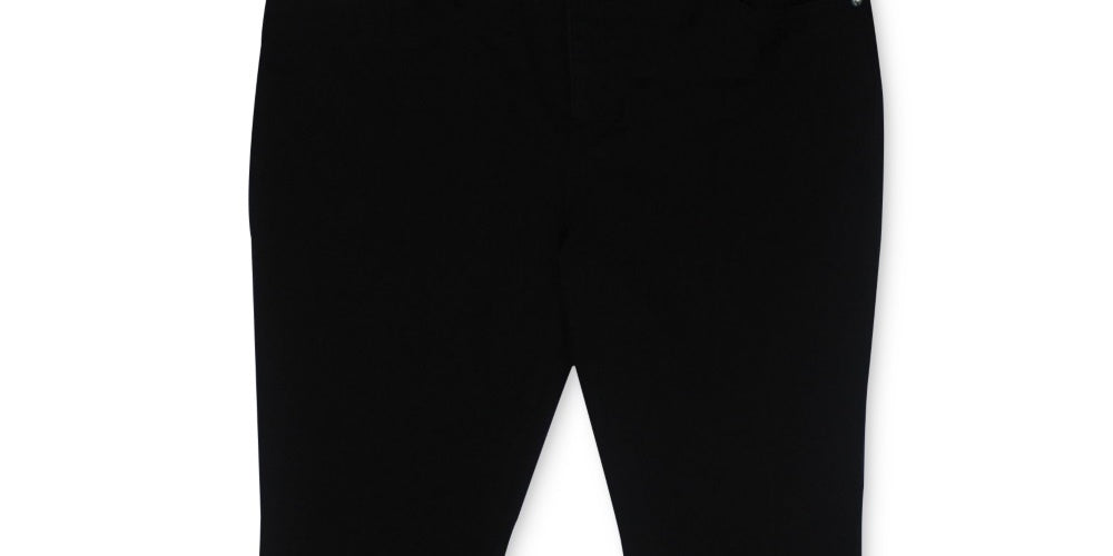 Calça jeans feminina INC International Concepts Elizabeth Curvy Bootcut preta tamanho 4