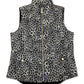 Colete feminino acolchoado com estampa animal Charter Club, branco, tamanho pequeno