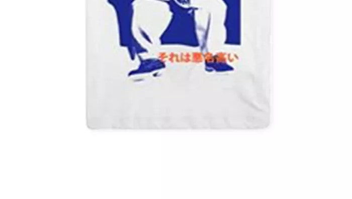 Camiseta masculina Merch Traffic Biggie Kanji Graphic, branca, tamanho XX-G