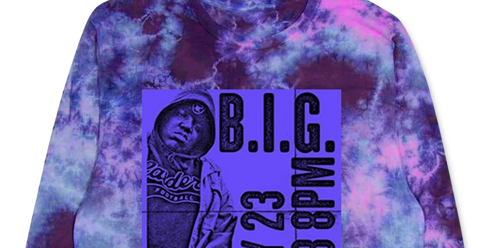 Camiseta gráfica de manga comprida Merch Traffic BIG Palladium masculina, roxa, tamanho XX-G