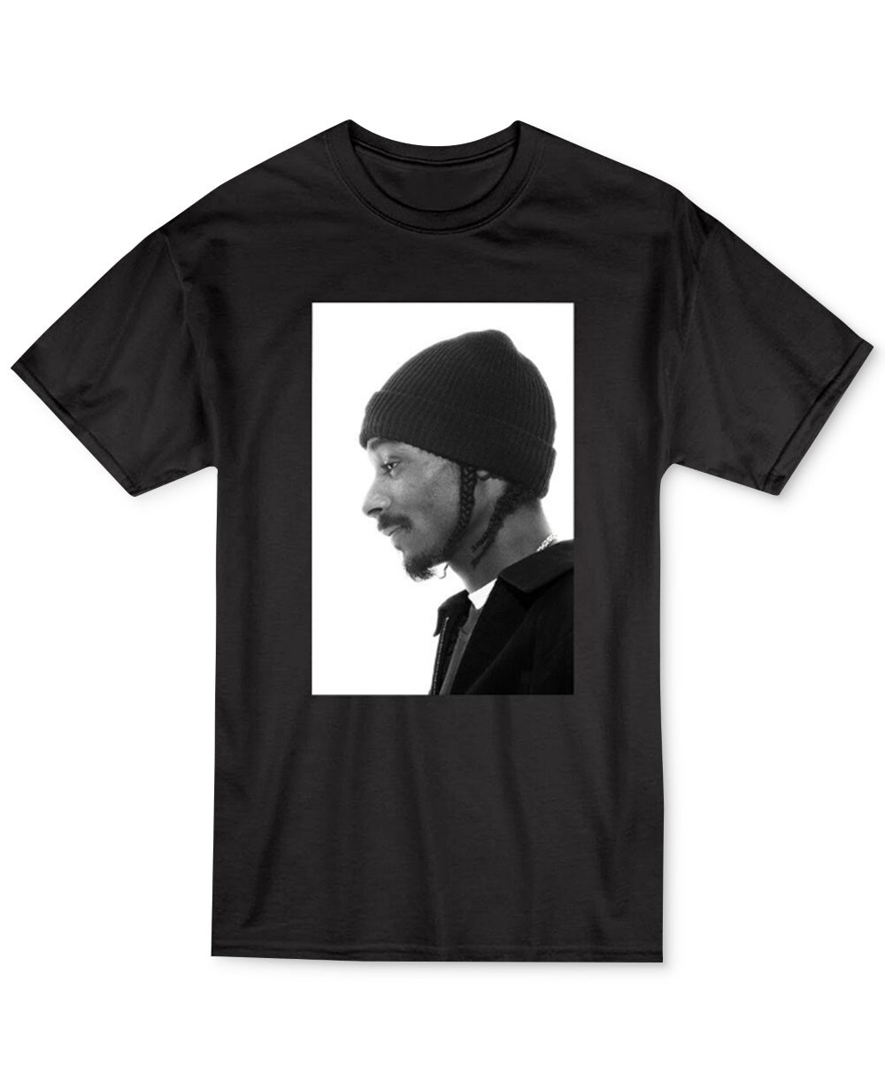 Camiseta masculina gráfica Merch Traffic Snoop Profile preta tamanho pequeno