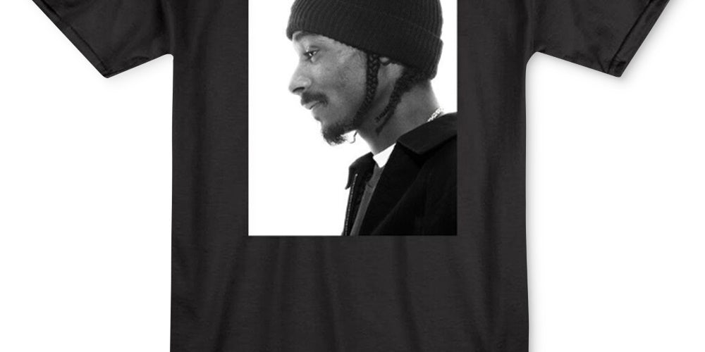 Camiseta masculina gráfica Merch Traffic Snoop Profile preta tamanho pequeno