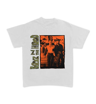 Camiseta masculina gráfica Merch Traffic Boyz N The Hood, branca, tamanho pequeno