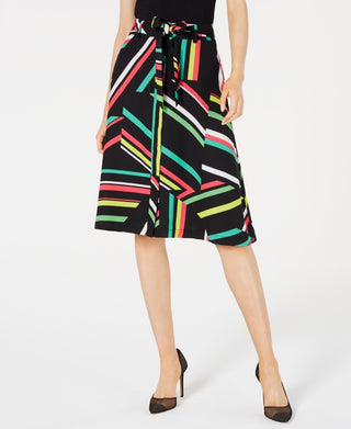 Saia estampada feminina Bar III preta tamanho 2