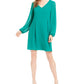 Vestido feminino com amarração nas costas, verde, tamanho médio, da INC International Concepts