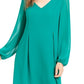 Vestido feminino com amarração nas costas, verde, tamanho médio, da INC International Concepts